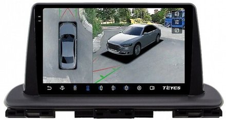 Магнитола для KIA Cerato 4 2018+ - Teyes CC3-2K-360 на Android 10, 2K QLED, 6Гб+128Гб, CarPlay, 4G SIM-слот, 4 камеры в комплекте