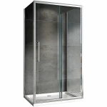 Душевой уголок Abber Schwarzer Diamant 140x60 AG30140H-S60-S60 стекло прозрачное/профиль хром