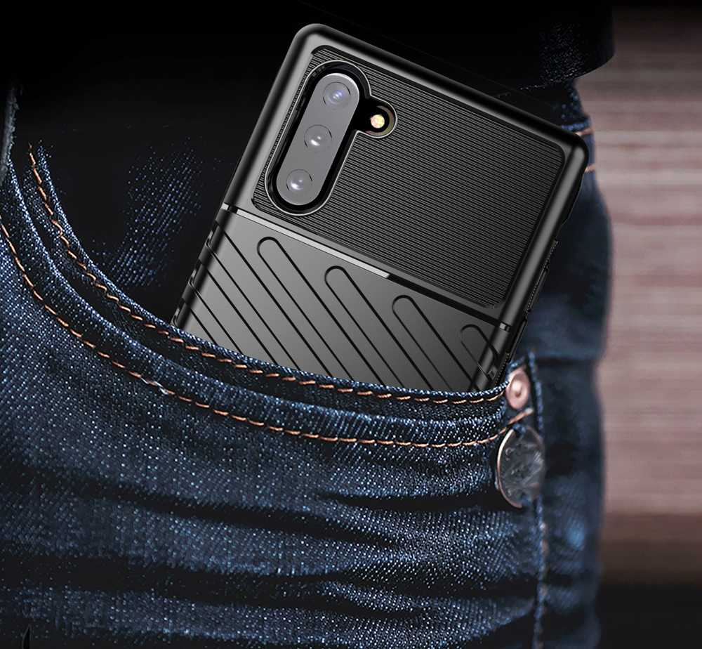 Чехол для Samsung Galaxy Note 10 цвет Black (черный), серия Onyx от Caseport