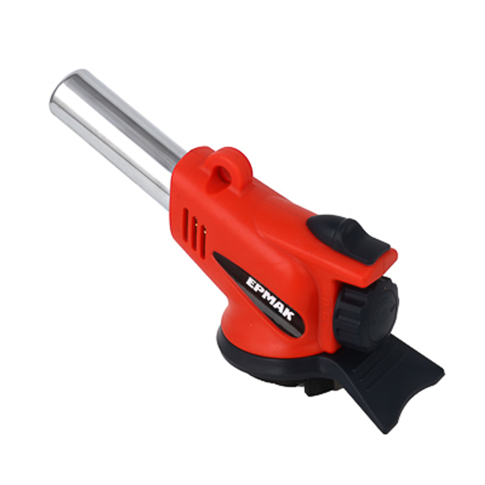 Горелка газовая с пьезоподжигом свободн вращение ЕРМАК широкое сопло 14*9*5см (80шт/кор)