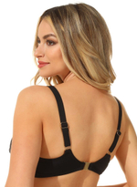 Раздельный купальник Classic Fab с блестящим принтом (Размер: F/XL) (Цвет: черный с золотистым)