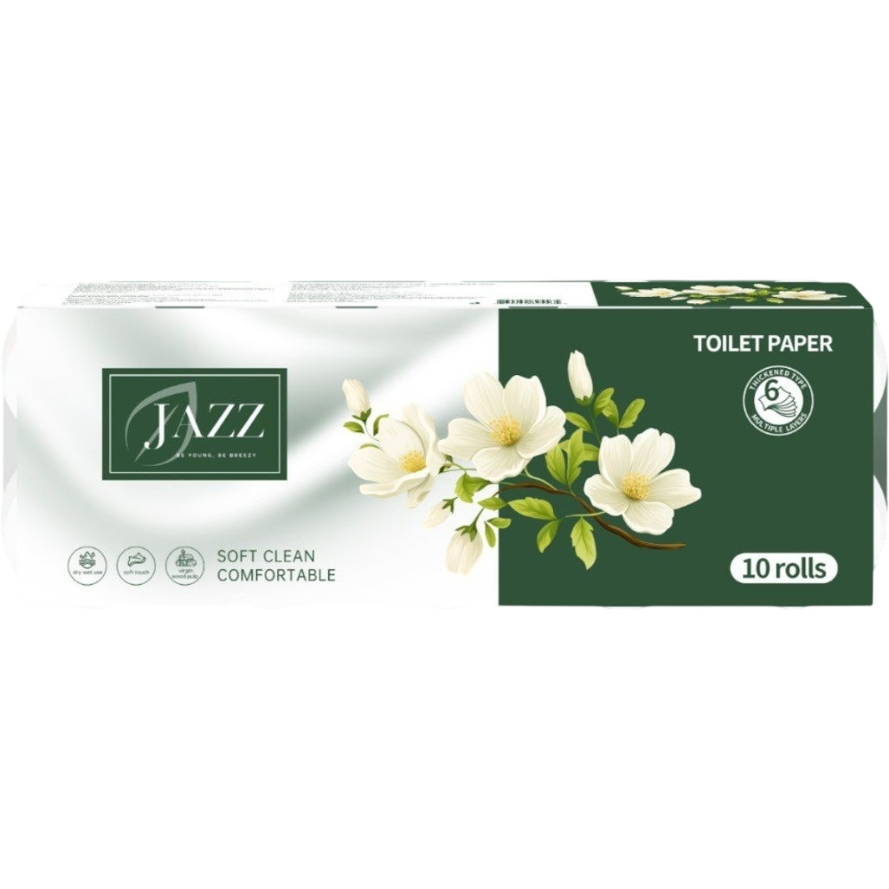 Туалетная бумага Jazz 10 шт
