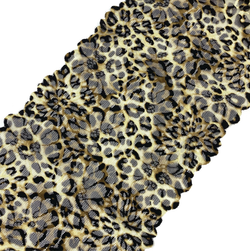 Кружево эластичное леопард 22 см
