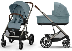 Коляска Cybex Balios S Lux TPE 2025 Cloud G i-Size Almond Beige Plus 3 в 1 Stormy Blue