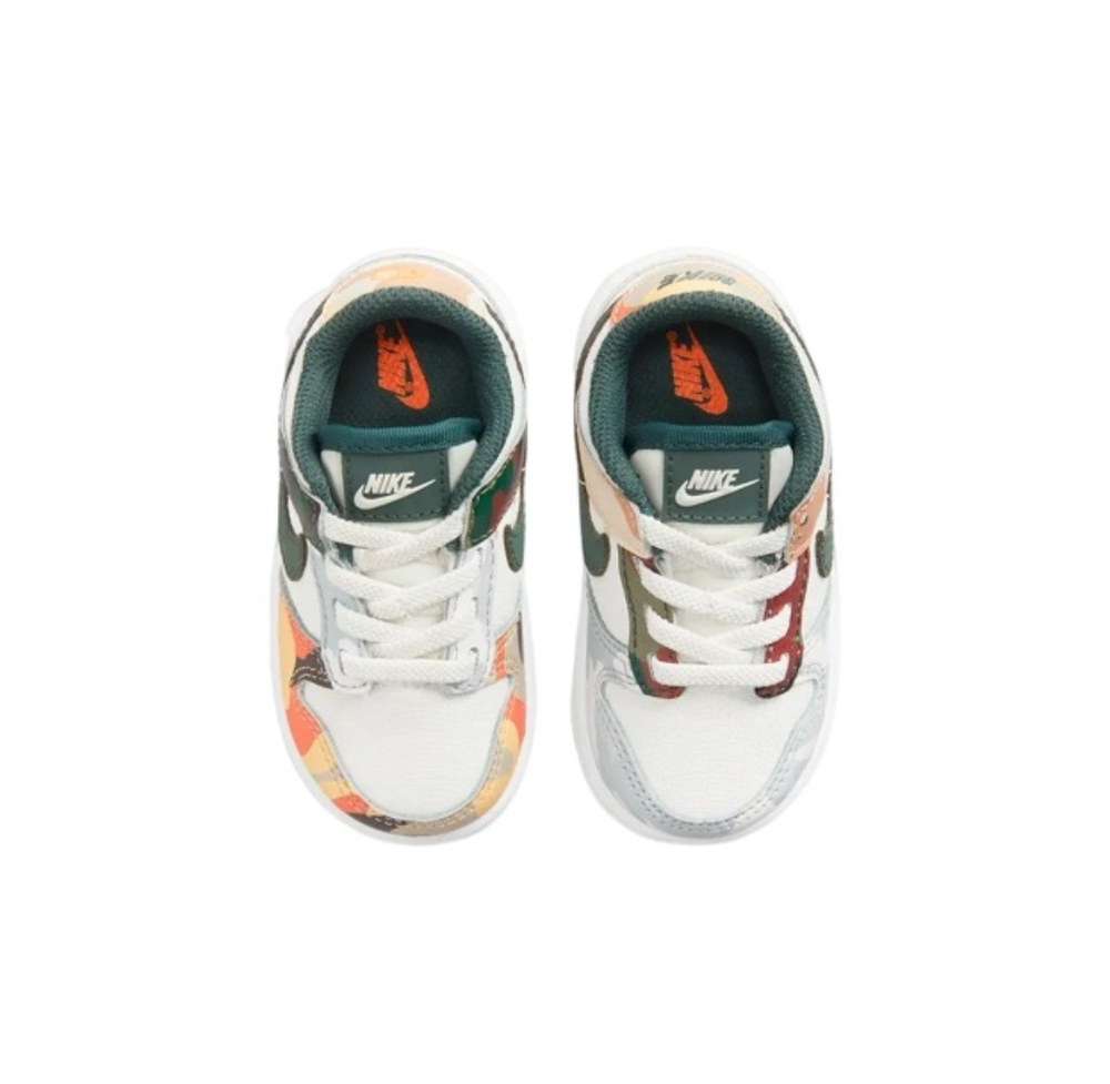 Детские кроссовки Nike Dunk Low SE 'Sail Multi-Camo' DB1902-100