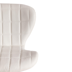 Стул барный AVIONIC (mod. KY712A) металл/экокожа, 45*53*86-107 см, белый/хром (Комплект из 2 шт.)