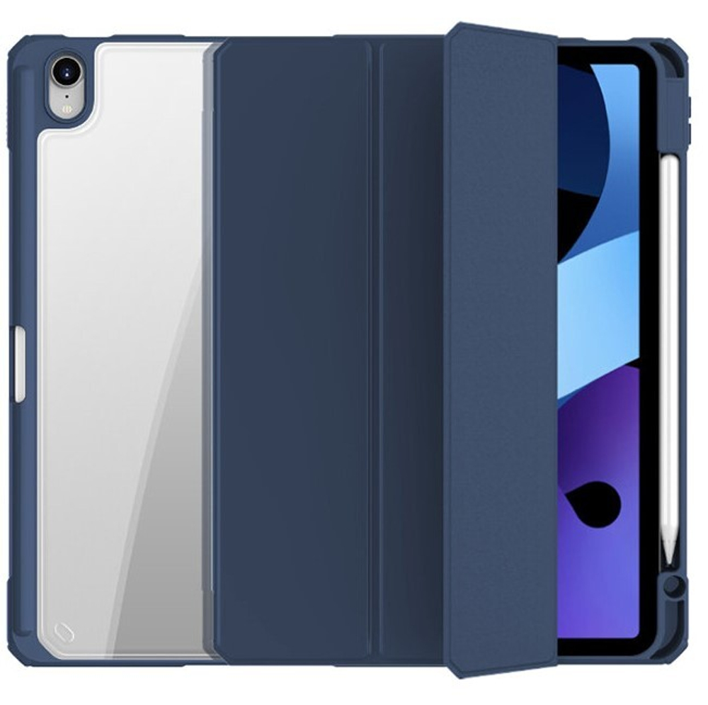 Чехол-книжка Mutural Folio Case для Apple iPad mini 6 (2021) (полиуретан с подставкой) (темно-синий)