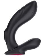 Черный массажёр простаты Ralf - 13 см. (Цвет: черный)