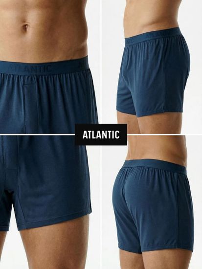 Трусы (1 шт) мужские семейные Atlantic MBX-662, микромодал, сине-зеленый