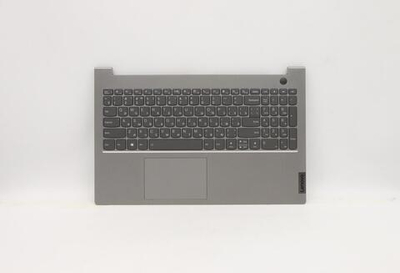 Верхняя панель с клавиатурой (топкейс) для ноутбука Lenovo ThinkBook 15 G3 ACL. раскладка - русская, с подсветкой, серая (5CB1C87514), оригинал