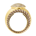 Кольцо с Бриллиантами "Шампань", Эмаль, R0178-70/6