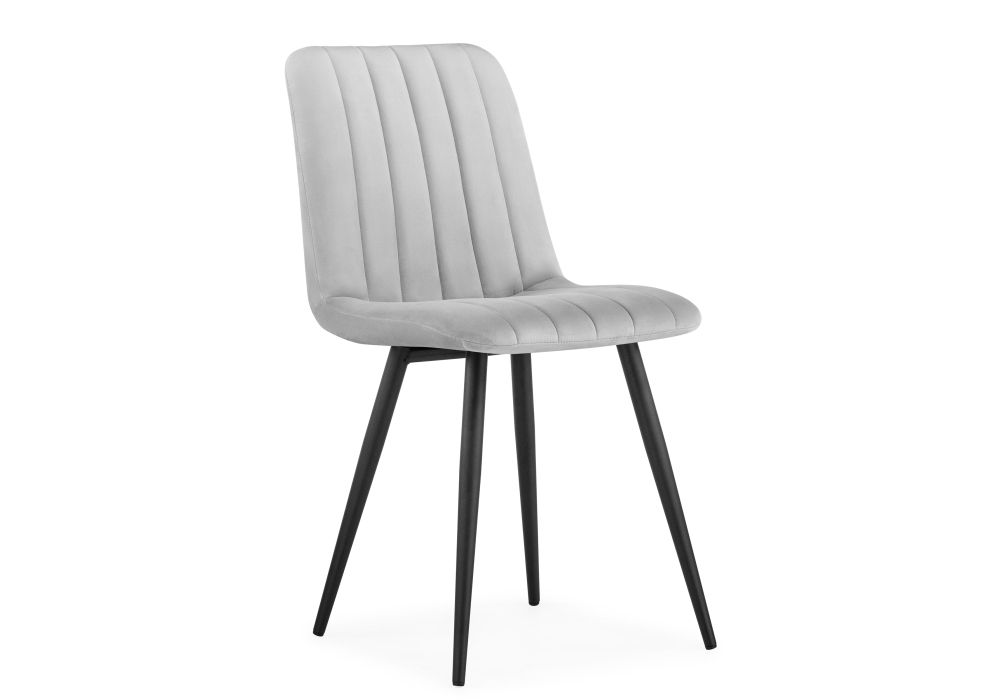 Стул на металлокаркасе Дани светло-серый / черный