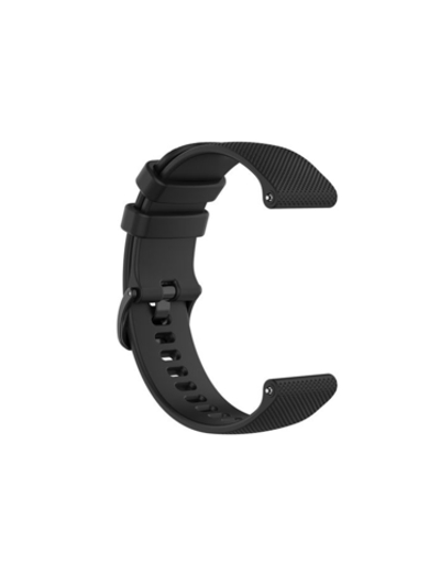 Ремешок 22 мм для Garmin Vivoactive 4, Venu 2 силиконовый быстросъемный Черный