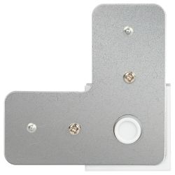 Коннектор питания ЭРА TR-1PA-LС WH для однофазного шинопровода угловой белый | Однофазный шинопровод и аксессуары