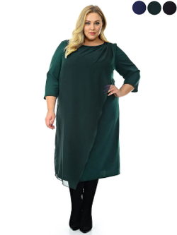 Зеленое нарядное платье купить большие размеры