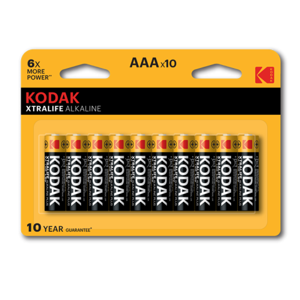 Батарейки Kodak LR03-8+2BL XTRALIFE Alkaline [K3A-8+2]