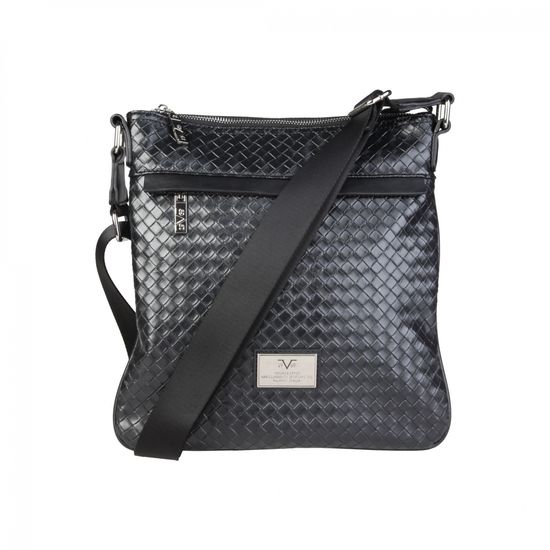 Мужская сумка-планшет Versace V1969 NEWCROSS_WOVEN_NERO