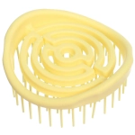 Расческа массажная компактная «Сosmo style», цвет желтый, 8см, форма круг, в пластиковой коробке