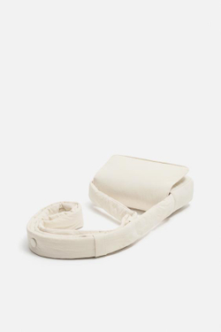 ZARA МИНИ-СУМКА С ПЛЕЧЕВЫМ РЕМНЕМ НЕЙЛОН, БЕЛЫЙ