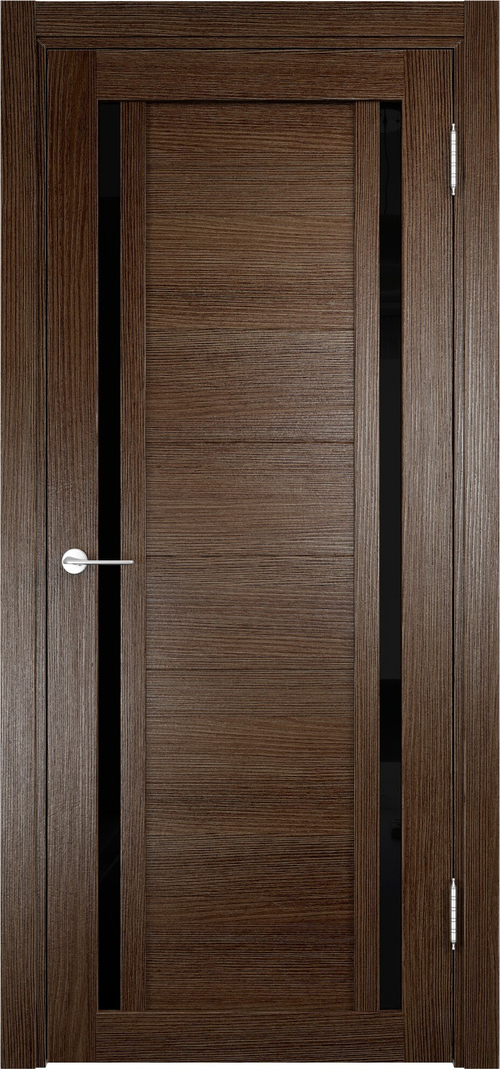 Межкомнатная дверь Берлин 06 ДО (Лакобель) / Цвет Дуб табак / Стекло "Лакобель" / Двери Верда