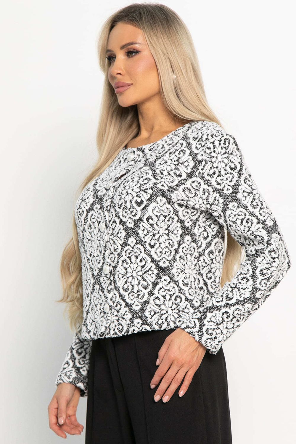 Жакет Парижское вдохновение (черно-белый) Б14928-10М LT Collection