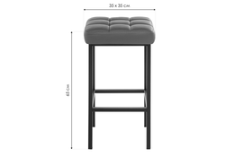 Барный стул Лофт линкольн белый / белый матовый