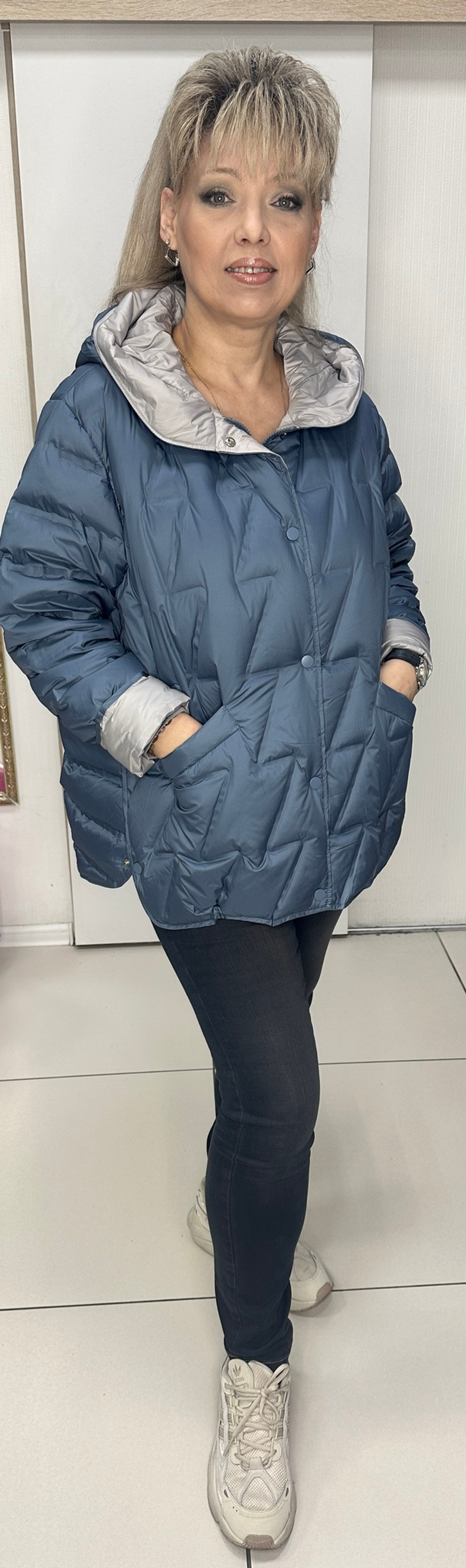 Весенне-осенняя курточка в джинсовом цвете