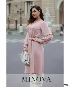 Платье 3134-В-пудра Minova