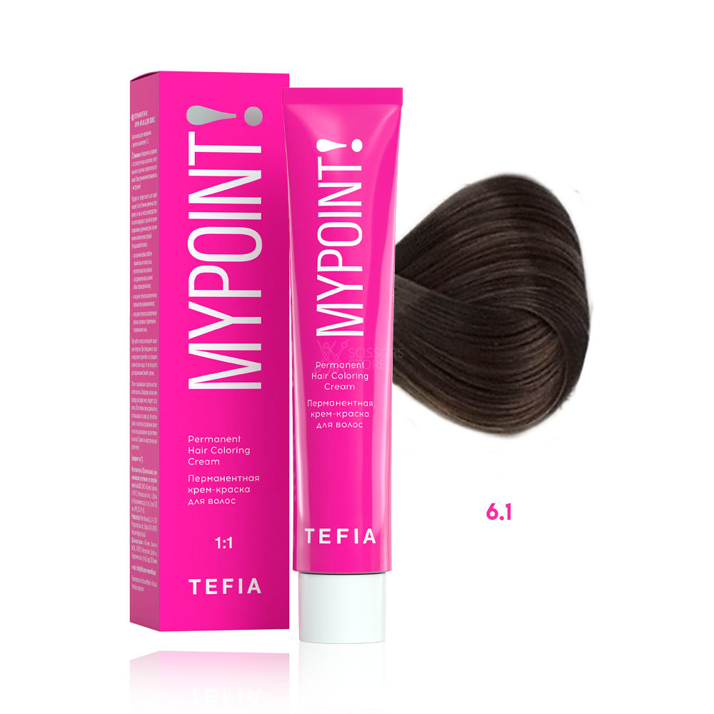 TEFIA Перманентная крем-краска для волос MYPOINT 60мл