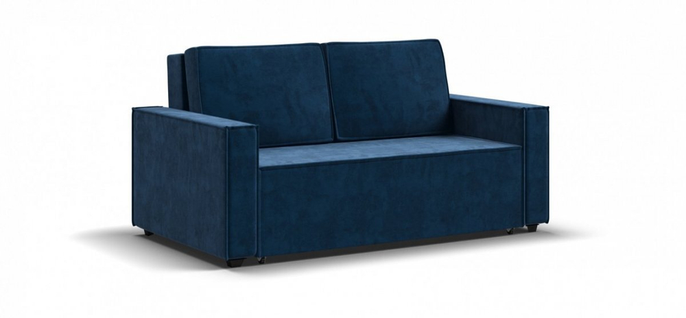Диван Норд двухместный Велюр Монолит синий