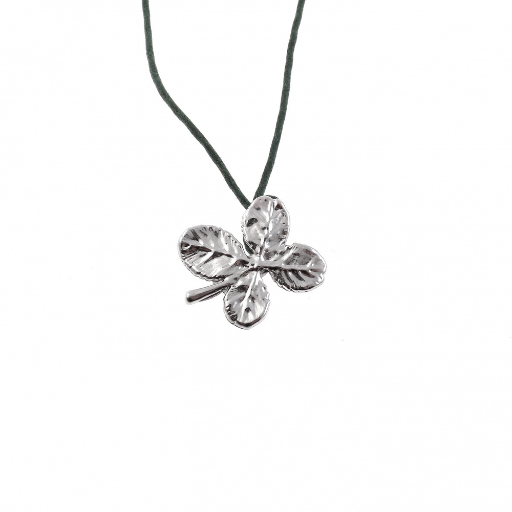 Колье лист Ester Bijoux Четырёхлистник LF13A-S BW