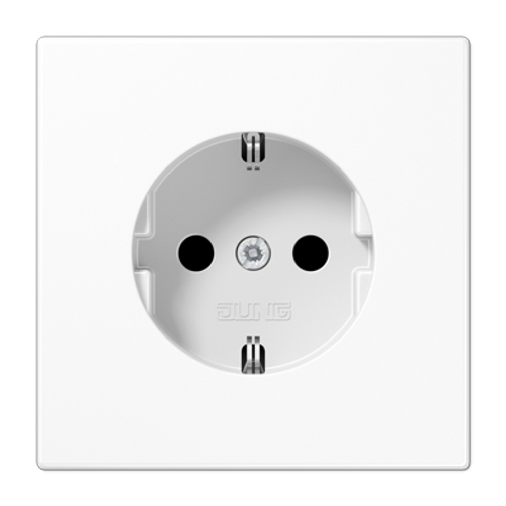 JUNG Розетка штепсельная Schuko 16A, 250V с защитой от детей, арт.LS1521KIWW
