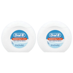 Oral-B, EssentialFloss ™, недорогая упаковка, мята, 2 шт., 50 м (54 ярда)