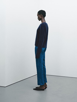 Massimo Dutti Свитер из смесового кашемира - Limited Edition, темно-синий