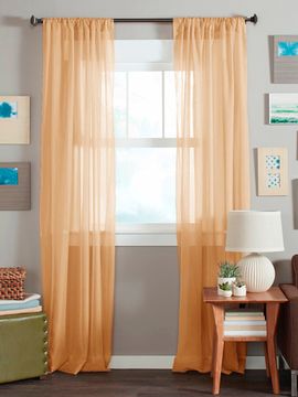 Длинные шторы. Тюль вуаль Nouvelle-2 (Peach)