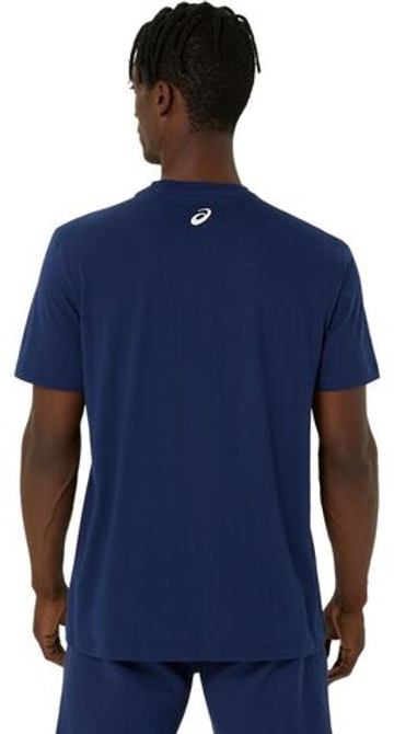 Мужская теннисная футболка Asics Logo Short Sleeve T-Shirt - небесный