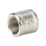 Муфта STOUT SFT 0006 - 1/2" (для стальных труб, латунь никелированная)