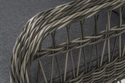 "Цесена" кресло плетеное из искусственного ротанга, цвет графит