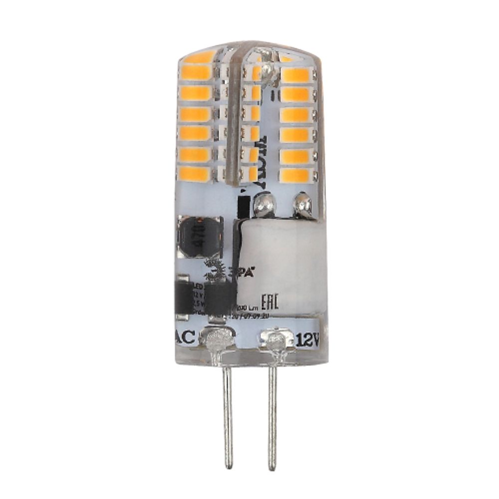 Лампочка светодиодная ЭРА STD LED-JC-2,5W-12V-SLC-827-G4 G4 2,5Вт силикон капсула теплый белый свет