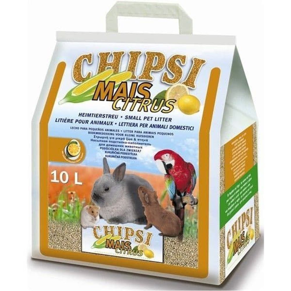 Наполнитель Chipsi Mais Citrus 10л*4,6кг Кукурузный ароматизированный
