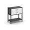 Shelf System Односекционный стеллаж двухярусный с ящиками SN.STM-212 Антрацит/Белый/Металл Черный 81