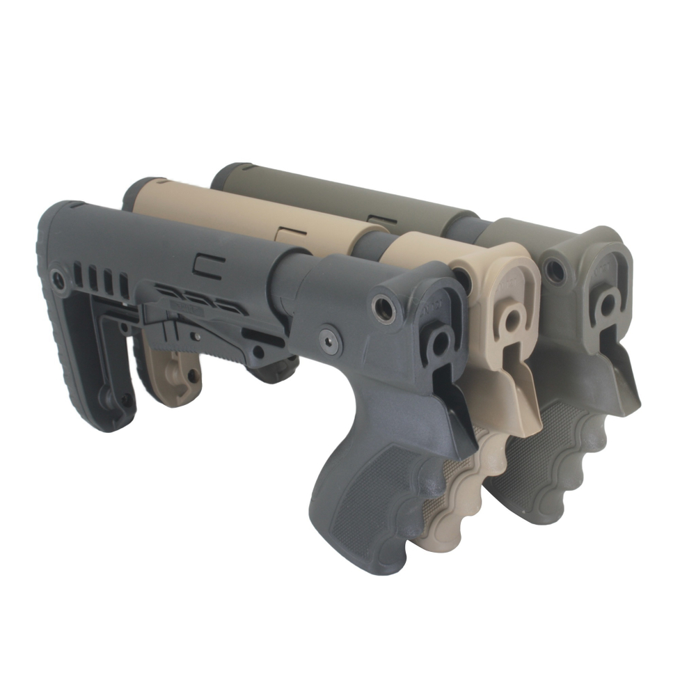 Приклад телескопический на МР-133, МР-153, пластик, DLG Tactical. Черный