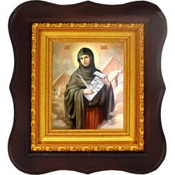 Сарра Ливийская, Египетская, дева, преподобная отшельница. Икона на холсте.