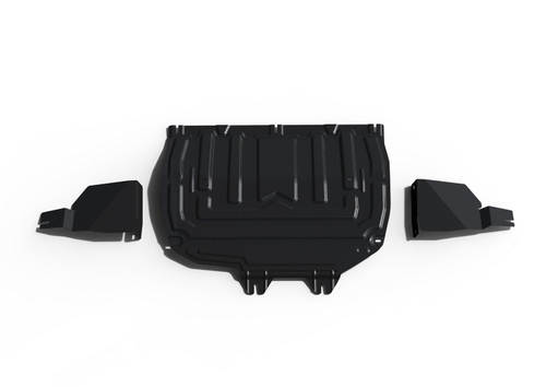 Защита картера, КПП и пыльников Rival для Chery Tiggo 4 I поколение рестайлинг 2019-н.в./4 Pro 2020-н.в./7 2019-2020/7 Pro 2020-н.в./7 Pro Max 2022-н.в./8 2020-2022/8 Pro 2021-н.в./8 Pro Max 2022-н.в./Omoda C5 2021-н.в./Exeed LX FWD, 4WD 2019-н.в., сталь 1.5 мм, с крепежом, штампованная, 111.0921.2