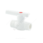 Кран шаровой PP-R белый Дн 50 внутренняя пайка OPTIMA VALFEX VALF 10145050
