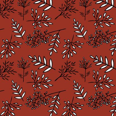 осенние листья терракотовый