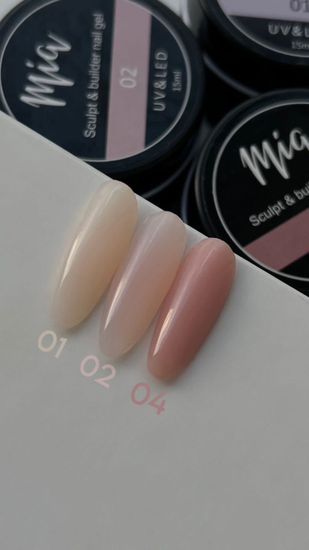Sculpt & builder nail gel MIA №1 15 мл.