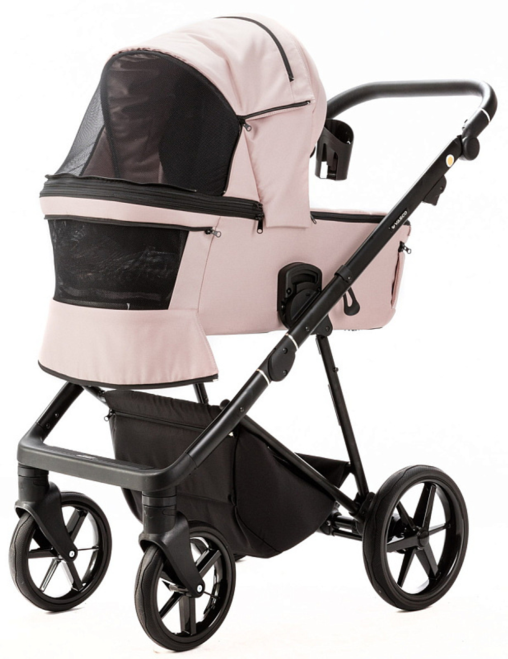 Детская коляска Adamex Vasco 2 в 1 V-TK103 TIP (СВЕТЛО-РОЗОВЫЙ)