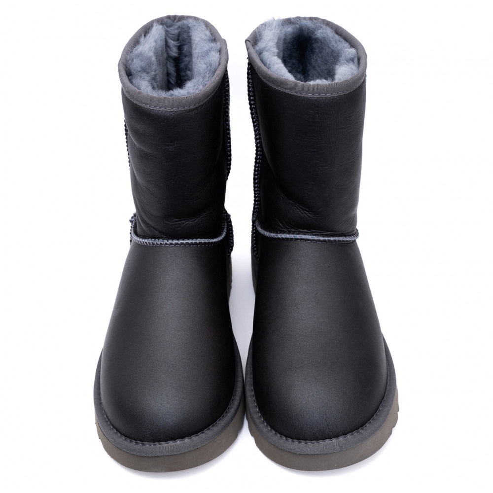 Ugg Mens Classic Short Metallic Grey