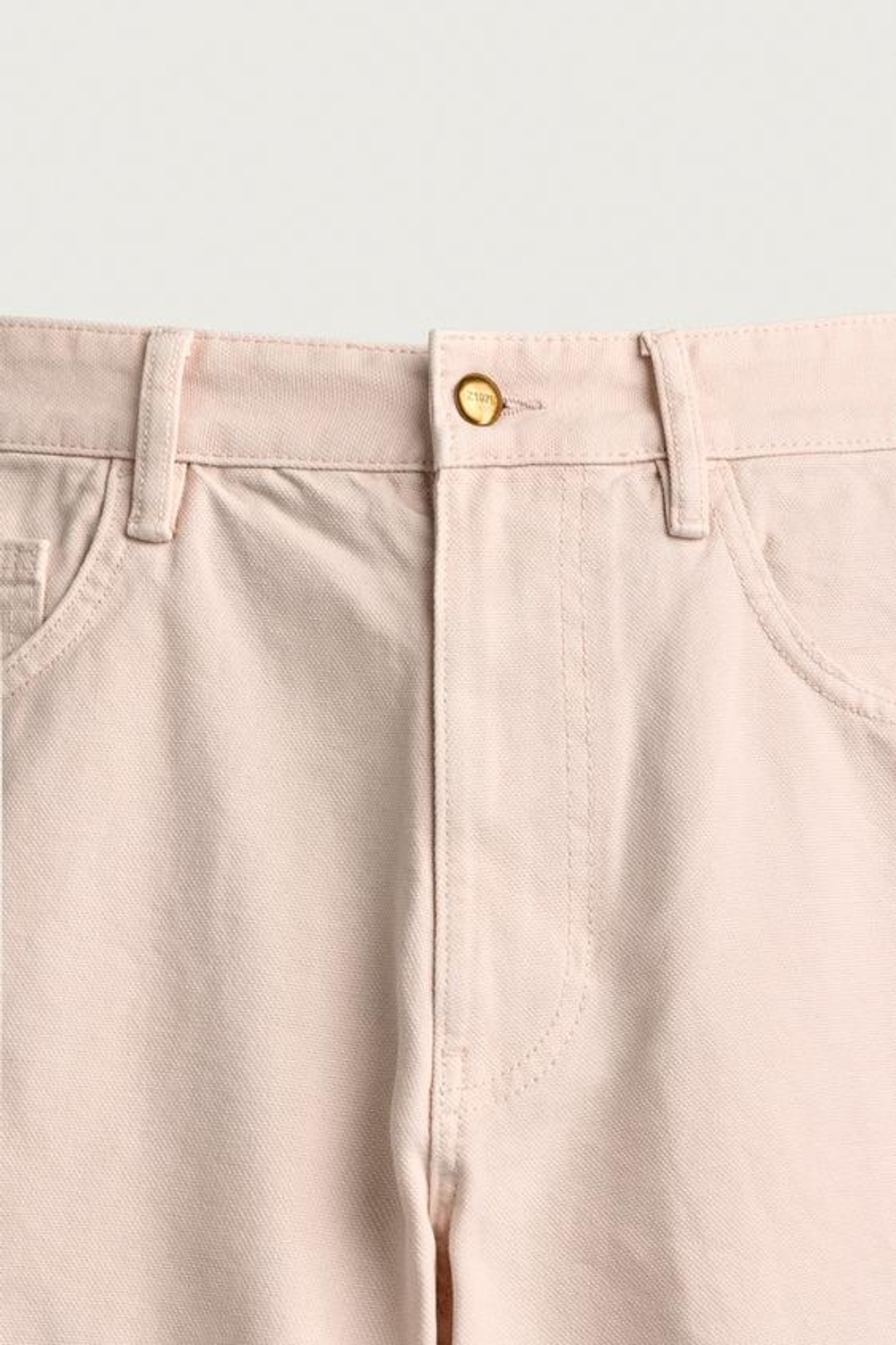 ZARA ДЖИНСОВЫЕ ШОРТЫ RELAXED FIT, РОЗОВЫЙ